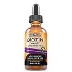 SBR Nutrition Biotin Liquid Drops, 5000mcg per Serving (60) 1.0Fl.oz (30ml) Vanilla