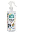 VividVisionInt® Lens Cleaning 500 ML Solution Spray Contain NO Detergent NO Foam for Spectacles Sunglasses Eyeglasses Mobile PC Laptop TV & Camera Cleaner (500ml Bottle)