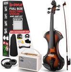 Pyle 4/4 Silent Electric Violin wit