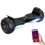 RCB Hoverboard 8.5" all terrain hoverboards, APP control function, integrated LED Bluetooth with powerful motor, electric skateboard self balance scooter, gift for Kids and Adults