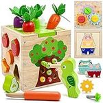 AiTuiTui Wooden Activity Cube Toddl