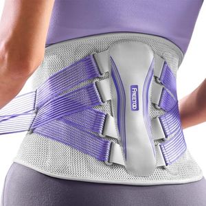 FREETOO Back Brace for Lower Back Pain Women with Bionic Support System, Adjustable Knitted Lumbar Support Belt, Breathable Mesh Design with Lumbar Pad,for Herniated Disc,Sciatica,Scoliosis - Size Small