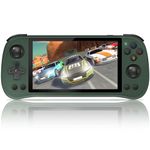 Powkiddy X55 Handheld Game Console 5.5-inch RK3566 5GWF BT Preinstalled Emulator System with 16+128GB Green