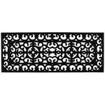 JVL Lexi Wrought Iron Effect Rubber Patio Mat, 45x120cm