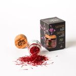 EUPHERBIA Saffron, Pure Grade A+ All Red Saffron Threads, Fresh, Premium, Aromatic, Hand Harvested, Unprocessed, Kosher Certified (1 Gram)