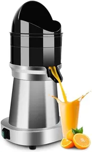 YUANHAO Commercial Stainless Steel Electric Citrus Juicer - 120V, 1400 RPM