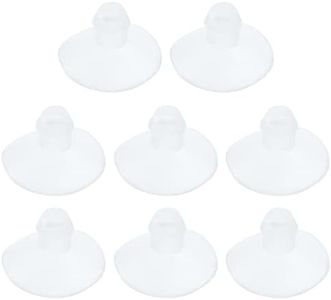 Antrader 18mm/0.7 Furniture Desk Glass Rubber Transparent Anti-Collision Suction Cups Sucker Hanger Pads for Glass Plastic Without Hooks Pack of 8