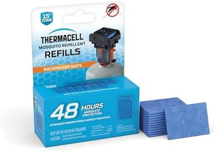 Thermacell Mosquito Repellent Mat Only Refills; Compatible with Thermacell Backpacker; Highly Effective, Long Lasting, No Spray, No Scent, No Mess; 15 Foot Zone of Mosquito Protection