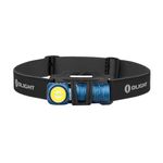 OLIGHT Perun 2 Mini Compact Rechargeable LED Headlamp 1100 Lumens with White&Red LEDs, Lightweight Waterproof Flashlight with Head Band for Home, Running, Hiking, Camping, Working (Midnight Blue)