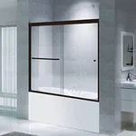 CKB Bathtub Sliding Doors, Semi-Fra