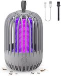 PAIKOE Bug Zapper, 2 in 1 Electric Mosquito Zappers for Outdoor and Indoor 3000V/5W Waterproof Fly Trap Portable Standing or Hanging for Home Backyard Patio (Gray)