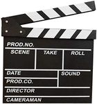 BERON Professional Vintage TV Movie Film Clap Board Slate Cut Prop Director Clapper -Black