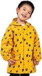 JAN & JUL Baby Waterproof Lightweight Rain Jacket with Liner (Wild Child, 1T)