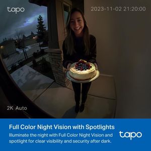 Tapo Wireless 2K Video Doorbell – Smart Home Security Camera