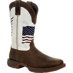 Durango Distressed Flag Embroidery Western Boot Size 11.5(W)