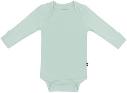 KYTE BABY Unisex Long Sleeve Bodysuit, Rayon Made From Bamboo (12-18 Months, Sage)