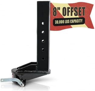 TOWGUARD 30K Adjustable 8 Inch Offset Gooseneck Trailer Coupler