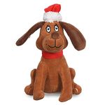 Dr. Seuss for Pets The Grinch Max Santa Figure Plush Squeaky Dog Toy | The Grinch Plush Dog Toy from Dr Seuss Collection | Large Christmas Dog Toy for Holidays, 9 Inch (FF18443-22)