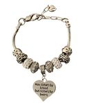 Infinity Collection Best Friends Bracelet- Not Sisters By Blood But Sisters By Heart Charm Bracelet For Women, Friend Jewelry- Gift for Friends, 8 inch, Zinc