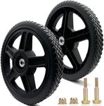 12 Inch Lawn Mower Wheels Wheel kits with Bolts & Nuts - Set of 2 Push Mower Plastic Wheels Fits Craftsman Mower Generator Garden Tiller Most Standard Lawn Mowers