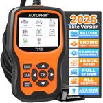 AUTOPHIX 7910 Car Diagnostic Scanner Tool fit for BMW,Full System OBD2 Scanner Auto Fault Code Reader with Battery Registration Compatible with All BMW after 1996