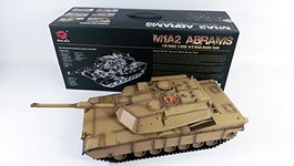 Wicked Imports Heng Long 1/16 M1A2 Abrams RC Tank With Smoke, DUAL Sound and BB Gun Model - 2.4GHz Version Two Sounds