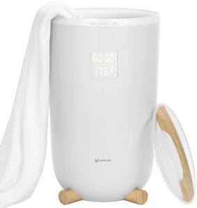 Keenray Towel Warmer Bucket, Large Towel Warmer for Bathroom with Timer, LED Display, Up to 24 Hours Delay Timer, Child Safety Lock, Towel Heater Fits Towels, Robes, Blankets, PJ's