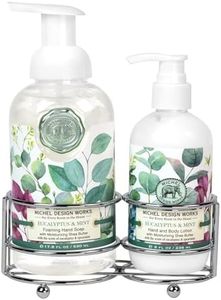 Michel Design Works Foaming Hand Soap and Lotion Caddy Gift Set, Eucalyptus and Mint