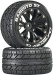 Duratrax ST 2.8" family of tires Bandito Mounted, Rear Black