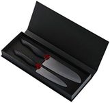 Kyocera Innovation Series 2Piece Ceramic Knife Gift Set, Black Handle, Black Blade