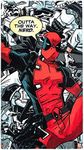 Jay Franco Marvel Deadpool Outta Here Large Bath/Pool/Beach Towel - Super Soft & Absorbent Fade Resistant Cotton Towel, Measures 34 x 64 inches (Official Marvel Product)