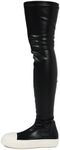 Cape Robbin Twotone Knee High Boots Over Knee Boots for Women - Thigh High Boots for Women - Boots for Women Knee High Thigh high Boots, Long Sneakers (Crysta) - Black Size 6