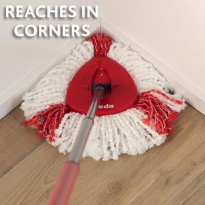 Vileda Turbo Spin Mop and Bucket Set with Extra 2-in-1 Microfibre Head