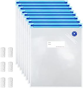 Sous Vide Bags -30pack Large Size 10.2x13.4in/ 26x34cm Food Vacuum Storage Bags, Reusable Vacuum Zipper for Sous Vide Cooking, with 6 Sealing Clips for Anova and Joule Cookers