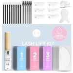 Clione Prime Lash Lift Kit - 42 Pcs Eyelash Lift Kit, 5 Times Use Eyelash Perm Kit, Suitable for Salon & Home Use - Professional Korean Semi Permanent Curling Perming Wave Kit