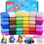 iFergoo Air Dry Clay, 36 Colors (0.55 Ounce Per Pack) Air Drying Clay Kit Ultra Light Magic Clay for Kids Non Toxic DIY Modeling Clay with Sculping Tools Art Set Gift Art Set for Boys Girls Age