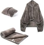 Mellowdy Shawl Blanket Pillow 2-in-