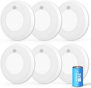 Runidur Smoke and Carbon Monoxide Detector with Battery Backup, Easy Installation, 10 Year Sealed Battery (6 Piece)