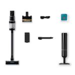 SAMSUNG Bespoke Jet AI Stick One Clean Station, Satin Black Cordless Vacuum, VS28C9762UK, Black