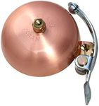Crane Bike Bell, Brushed Copper, Suzu Bicycle Bell, Made in Japan for City Bikes, Cruisers, Road Bikes or MTB, Fits Handlebar diameters 22.2 to 26.0mm