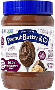 Peanut Butter & Co. Dark Chocolatey Dreams Peanut Butter, Non-GMO Project Verified, Gluten Free, Vegan, 16 oz Jar