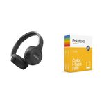 JBL Tune 660NC Wireless Over-Ear Bluetooth Headphones with active noise cancellation, in black & Polaroid 6009 Color Film for i-Type - Double Pack, 8.8 cm X 10.7 cm