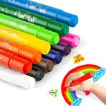 MayMoi Washable Tempera Paint Sticks | Non-Toxic, Quick Drying & No Mess Paint Sticks for Kids, Best Art Birthday Gifts for Kids (12 Colors)