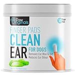 Dog Ear Wipes - Finger Pads | Stop Itching - Remove Dirt, Wax & Clean Dirty Ears Easily | Aloe Vera & Witch Hazel Infused | 50 Dog Ear Cleaning Finger Wipes For Easy Cleaning Of Dogs Ears | UK BRAND