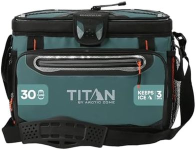 Titan by Arctic Zone 30 Can Zipperless Soft Cooler with HardBody Liner, Jungle Hunt