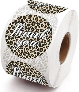 Lasimfa Thank You Leopard ​Elements Stickers for Small Businesses, Bakeries, Handmade Products, Your Family, Friends, Customers, Party Decorative, Gift Wrap, Envelope Sealing