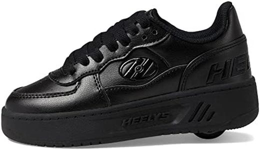 HEELYS Unisex-Child Rezerve Low (Little Big Kid/Adult) Wheeled Heel Shoe, Black, 4 US Big Kid