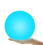 4-Inch LED Floating Pool Lights Waterproof, Rechargeable Orb Night Light for Kids, 16 RGBW Colors Light Up Ball, Hot Tub Lights, Pool Accessories, Remote Control (1Pack)