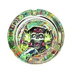 DonkeyGear 3.5 Inch Extra Heavy Glass Ashtray Ash Tray (Skater Skull)