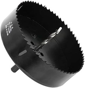 6 Inch 152mm Hole Saw Blade for 1/2" Electric Drills, with Hex Shank Arbor,HSS Bi-Metal Holesaw Drill Bits Cut Smooth and Fast in Wood,Plastic, Drywall, Thin Metal